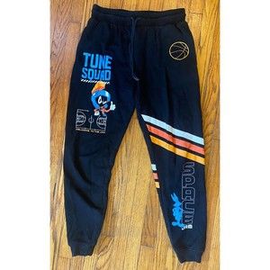 Space Jam Tune Squad Black Sweat Pants Men’s Medium